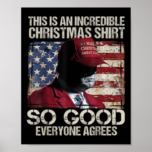 Trump Kerstmis pyjama zo goed iedereen is het eens Poster (Voorkant)