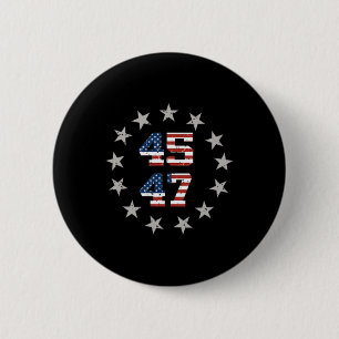 Trump Kerstmis Ronde Button 5,7 Cm