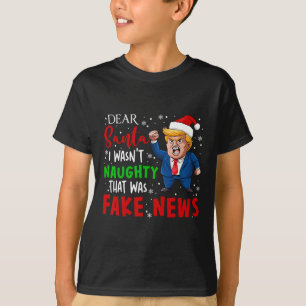 Trump Kerstpyjama Beste Kerstman Fake Nieuws Grapp T-shirt