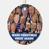 Trump-kerstversiering Keramisch Ornament (Links)