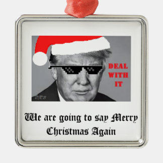 Trump-kerstversiering Metalen Ornament