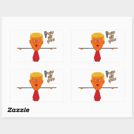 Trump Kilroy Dark Rechthoekige Sticker (Vel)
