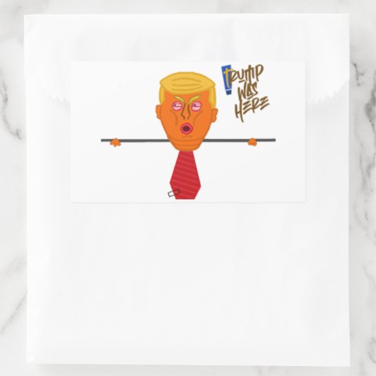 Trump Kilroy Dark Rechthoekige Sticker (Tas)
