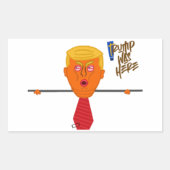 Trump Kilroy Dark Rechthoekige Sticker (Voorkant)