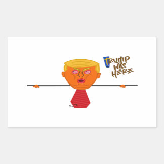 Trump Kilroy Dark Rechthoekige Sticker
