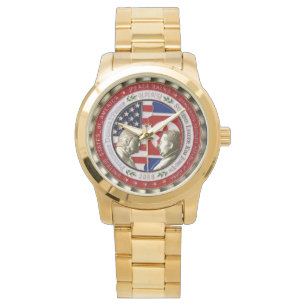 Trump & Kim in Singapore - Herdenkingsmunt Horloge