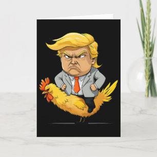 Trump Kippen Jockey Satire - Grappige Politieke Hu Kaart