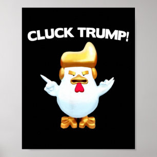 Trump Kippen Klok Trump Grappig Poster