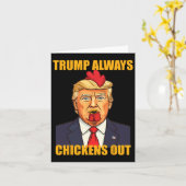 Trump kipt altijd taco-grappige trump-kip uit kaart (Gele Bloem)