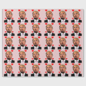 TRUMP KISS MOEDERDAG OF BIRTHDAY WRAPPER CADEAUPAPIER (Vlak)