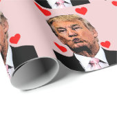 TRUMP KISS MOEDERDAG OF BIRTHDAY WRAPPER CADEAUPAPIER (Rol Hoek)