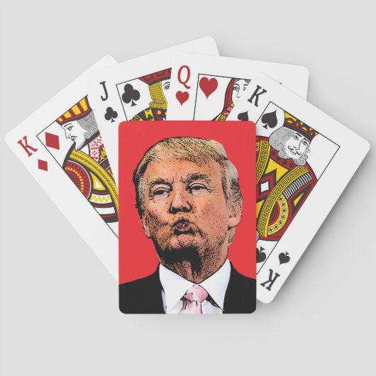 TRUMP KISS SPEELKAARTEN (Achterkant)