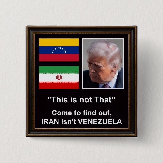 Trump Knop Vierkante Button 5,1 Cm (Voorkant)