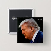 Trump Knop Vierkante Button 5,1 Cm (Voorkant /achterkant)