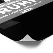 Trump kogel in de lucht poster (Hoek)