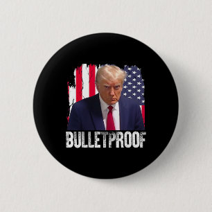 Trump Kogelvrij Amerikaanse Vlag Republikeinse Voo Ronde Button 5,7 Cm