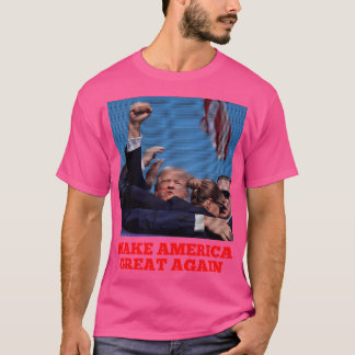 Trump kogelvrije moordaanslag V2 T-shirt