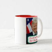 Trump komt naar huis voor Mok met kerstkoffie (Voorkant rechts)