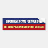 Trump komt voor zijn Medicare Bumpersticker (Voorkant)