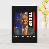 Trump Koning President Leve de Koning Trump Kaart (Gele Bloem)