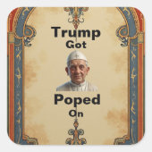 Trump kreeg sticker gepopt (Voorkant)