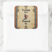 Trump kreeg sticker gepopt (Tas)