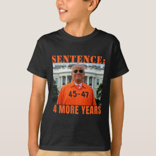 Trump krijgt 4 jaar celstraf 45 47 voor vader Witt T-shirt