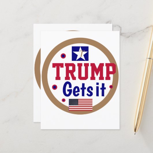 Trump krijgt het! (Voorkant / Achterkant in situ)