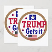 Trump krijgt het! (Voorkant / Achterkant)