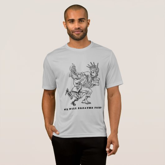 Trump krijgt T-shirt Heisman (met tekst) (Voorkant volledig)