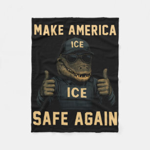 Trump Krokodillen Grappig Maak Amerika Veilig Agai Fleece Deken