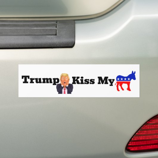 Trump kust mijn Bumpersticker (Op auto)