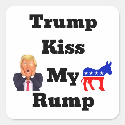 Trump kust mijn Sticker (Voorkant)