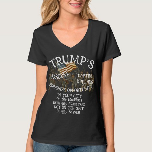 Trump kweekprogramma franchise gelegenheid stad t-shirt (Voorkant)