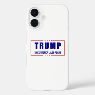 Trump: Laat Amerika opnieuw lachen! - Humoristisch iPhone 16 Hoesje