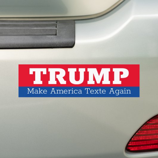 Trump laat Amerika weer sms'en Bumpersticker (Op auto)