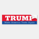 Trump laat Amerika weer sms'en Bumpersticker (Voorkant)