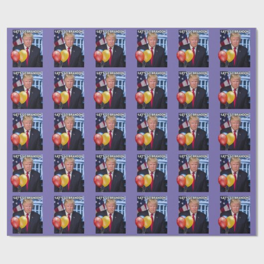 TRUMP LAAT BRANDON BIRTHDAY WRAPPING PAPIER GAAN (Vlak)