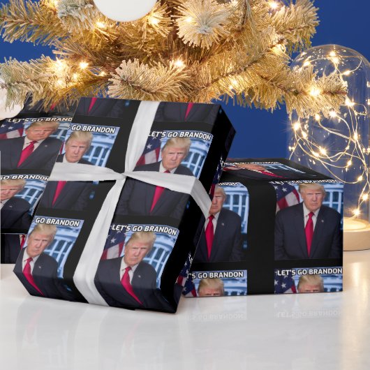TRUMP LAAT BRANDON CHRISTMAS WRAPPING PAPER GAAN CADEAUPAPIER (Feestdagen)