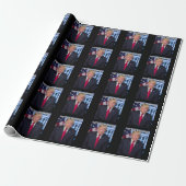 TRUMP LAAT BRANDON CHRISTMAS WRAPPING PAPER GAAN CADEAUPAPIER (Uitgerold)