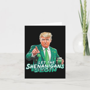 Trump Laat De Schelmenstreken Beginnen St Patrick' Kaart