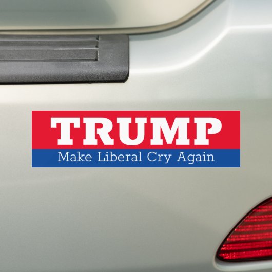 Trump laat opnieuw liberaal huilen 2024 bumpersticker (Op auto)