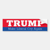 Trump laat opnieuw liberaal huilen 2024 bumpersticker (Voorkant)