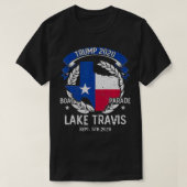 Trump Lake Travis 2020 Boat Parade T-shirt (Design voorkant)