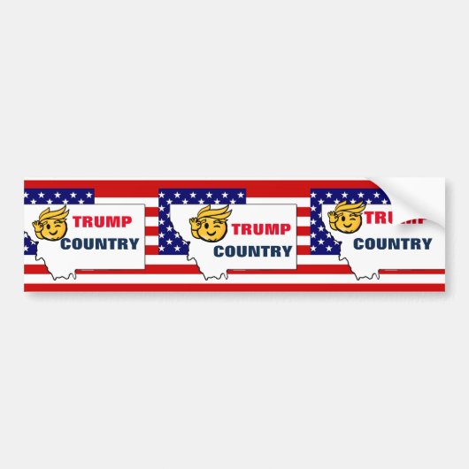 TRUMP LAND BUMPERSTICKER (Voorkant)