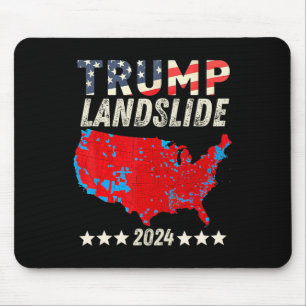 Trump Landslide 2024 electorale kaart Steun Trump Muismat