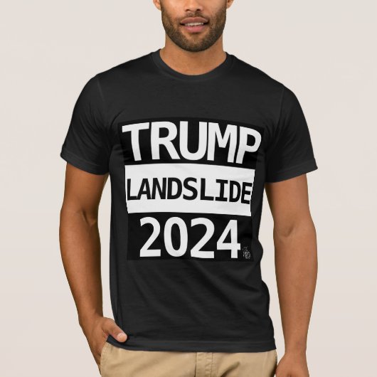 TRUMP LANDSLIDE 2024 T-SHIRT (Voorkant)