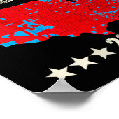 Trump Landslide 2024 Verkiezingskaart Trump Winnaa Poster (Hoek)