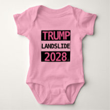 TRUMP LANDSLIDE 2028 voor BABY! Baby Bodysuit