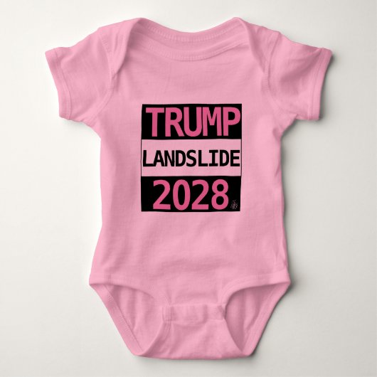 TRUMP LANDSLIDE 2028 voor BABY! Baby Bodysuit (Voorkant)